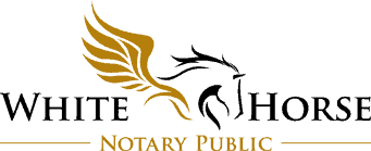 White Horse Notary Public - Logo