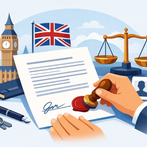 Example of a Notarised Affidavit in the UK
