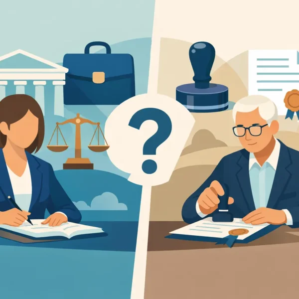 Solicitor or Notary Public: Which Do You Need?