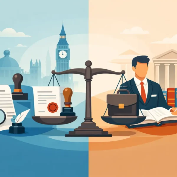 Notary vs Solicitor UK - Which Do You Need?