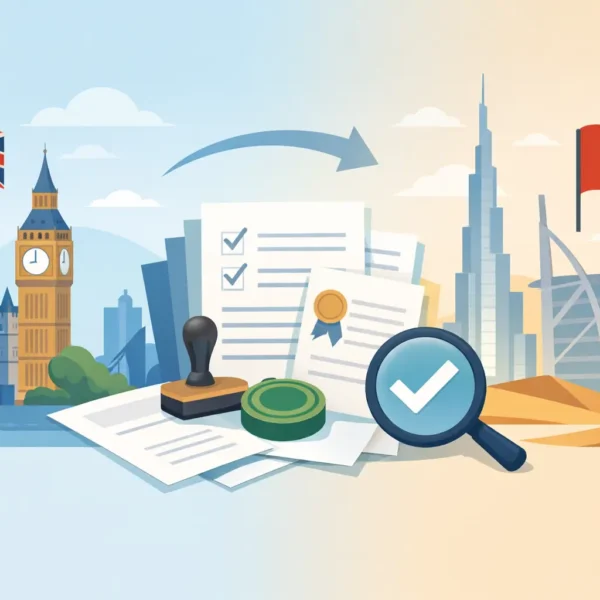UAE Document Legalisation Process for UK Papers